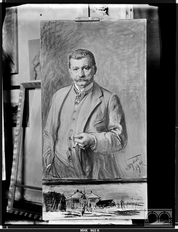 Obraz Leona Wyczółkowskiego "Portret Wincentego Łepkowskiego"